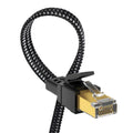 Cat 8 Ethernet Cable 100 ft Flat Shielded - High Speed 40Gbps