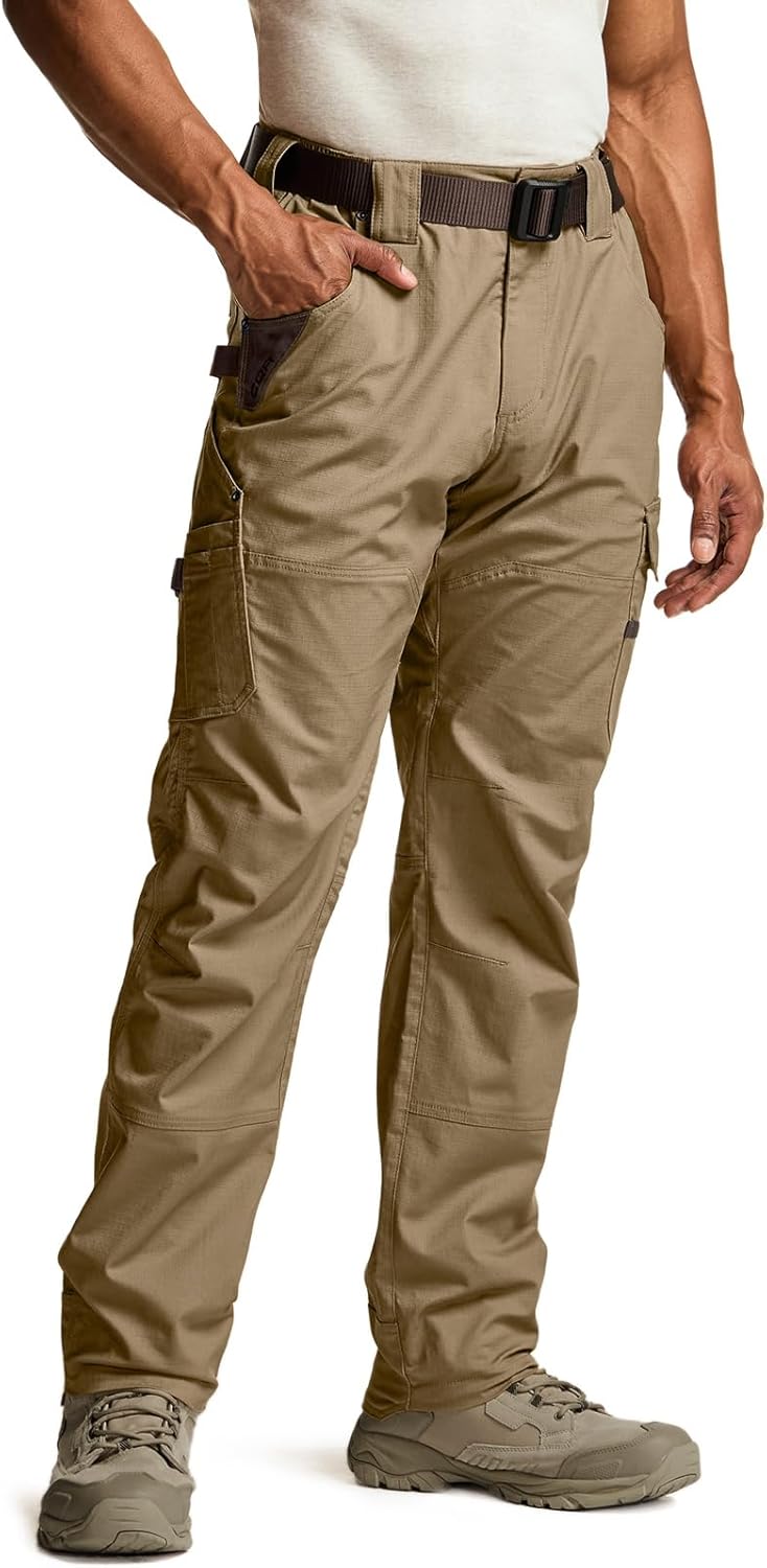 CQR Men's Quick Dry Work Pants for Tactical Outdoor Activities