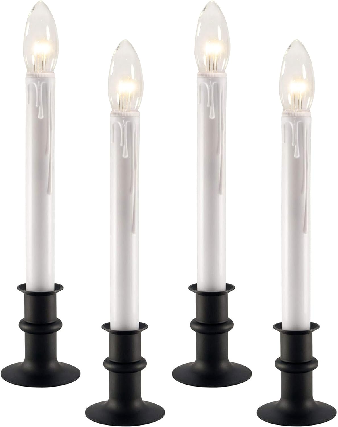 Ultra-Bright LED Window Candles with Timer for Home Decor