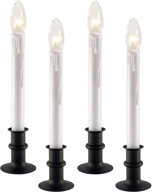 Ultra-Bright LED Window Candles with Timer for Home Decor