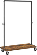 Heavy Duty Clothing Rack with Shelf for Bedroom and Retail Use