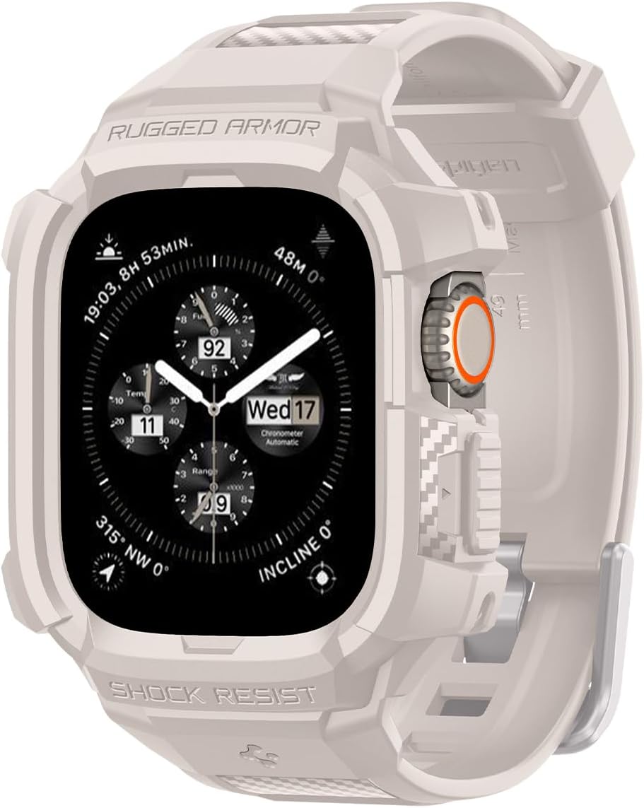 Spigen Rugged Armor Pro Case for Apple Watch Ultra 2/1 - Dune Beige