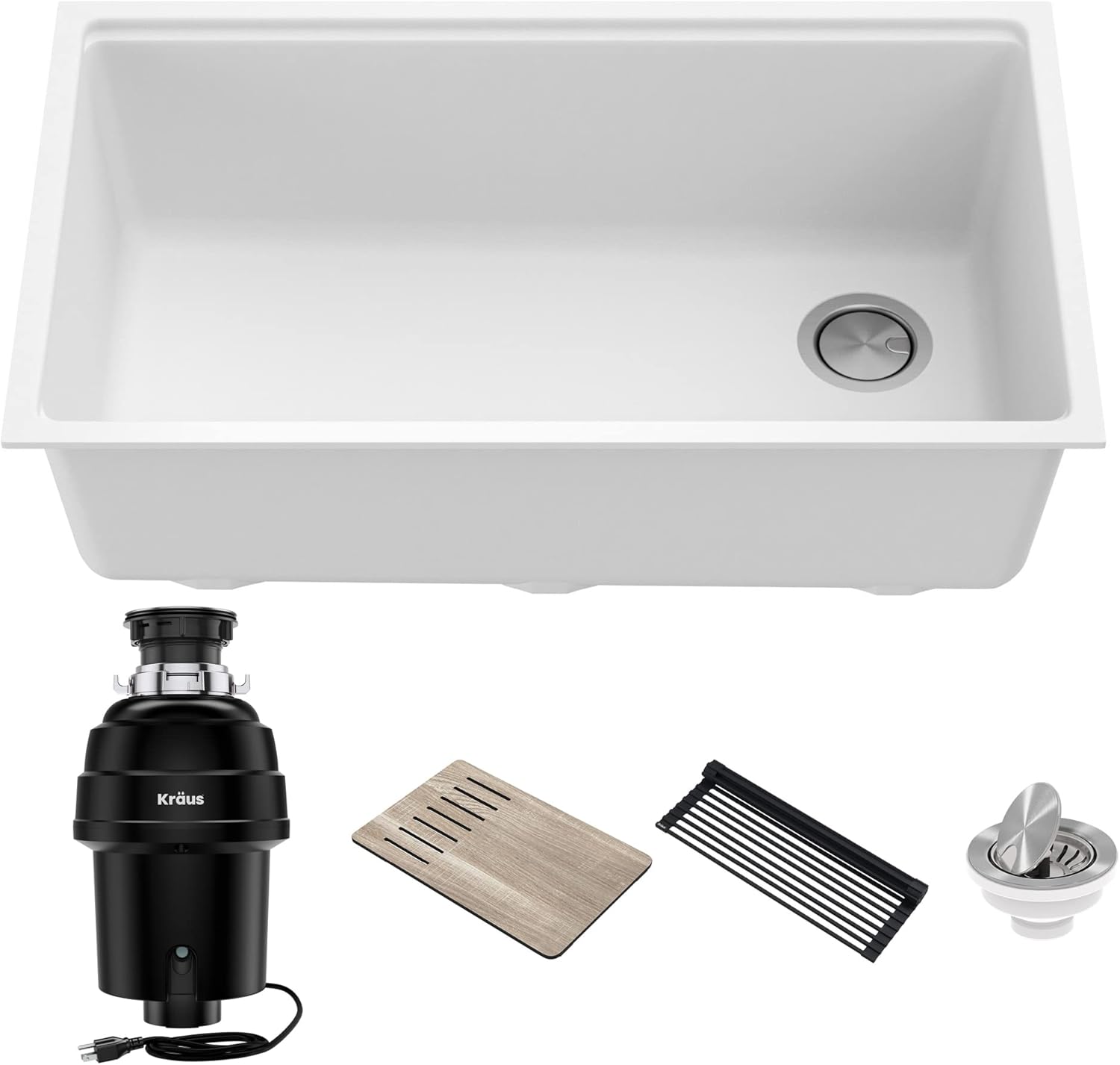Kraus Bellucci Workstation 32 in. Undermount Sink with Disposal