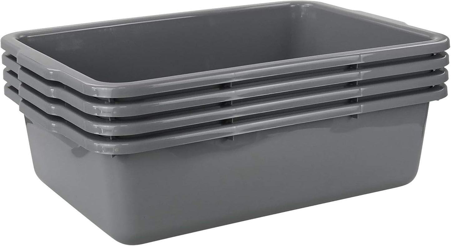 4-Pack Large Bus Tubs for Efficient Organization and Transport