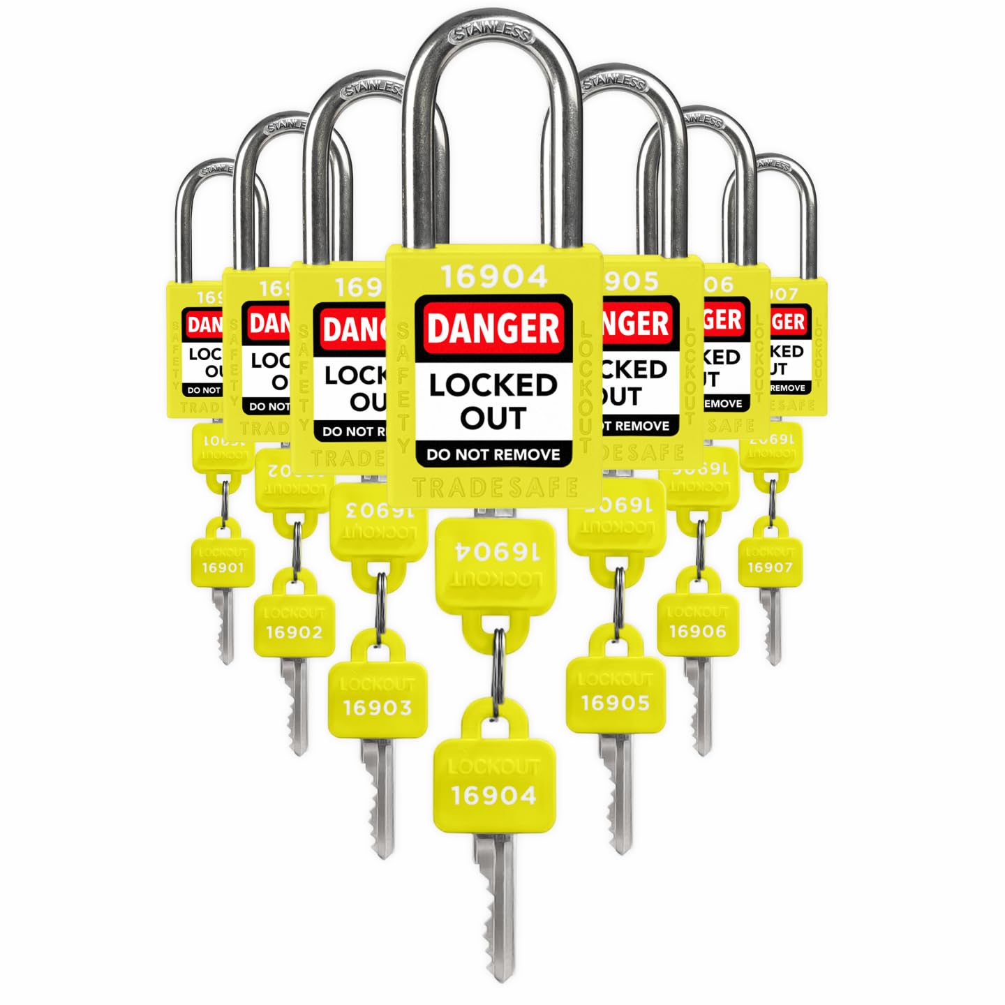 TRADESAFE Lockout Tagout Locks Set - Durable Safety Padlocks