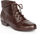 Comfortview Women's Wide Width Darcy Bootie - Supportive Lace-Up Style