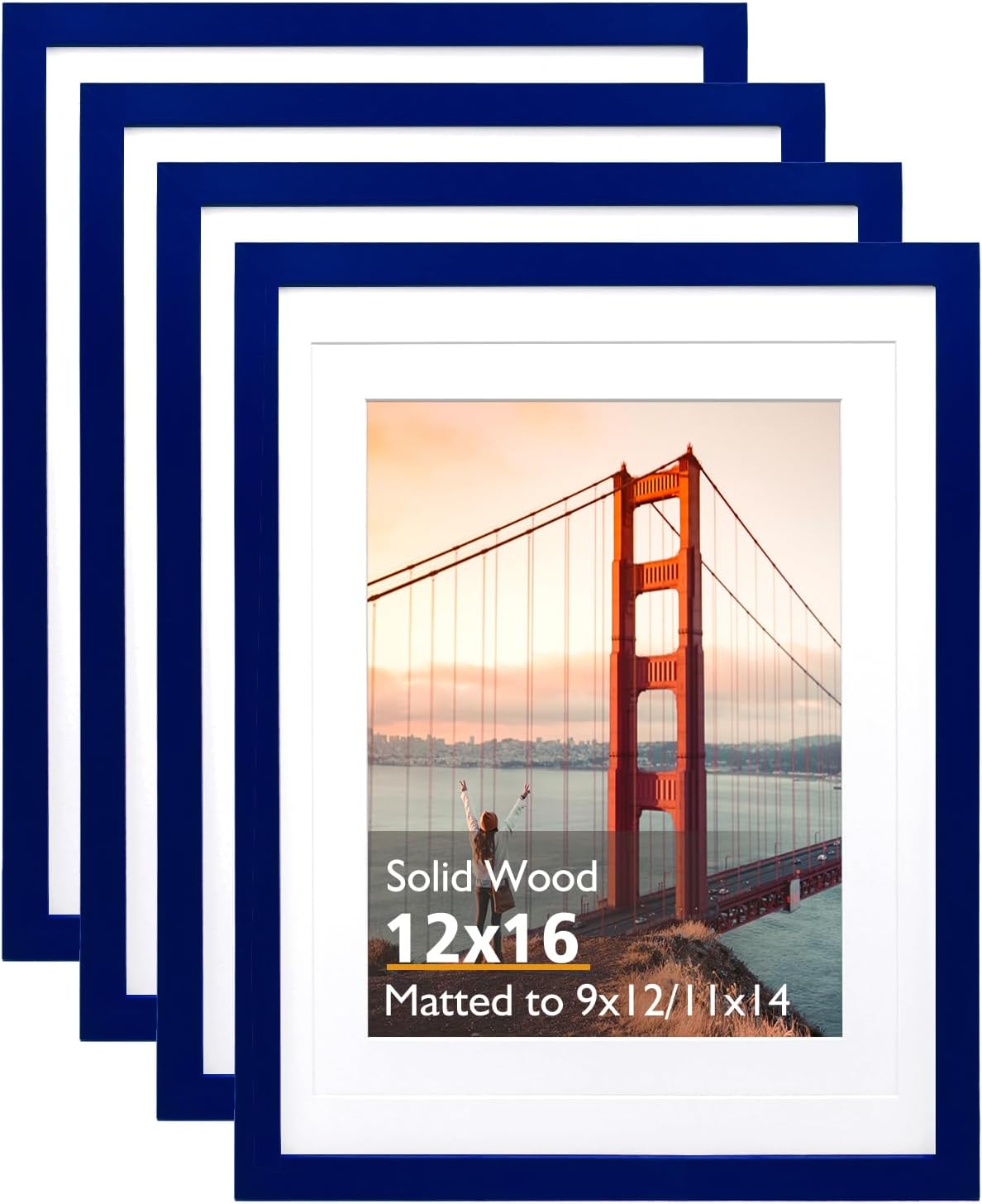 KINLINK 12x16 Picture Frame Set of 4 for Beautiful Displays