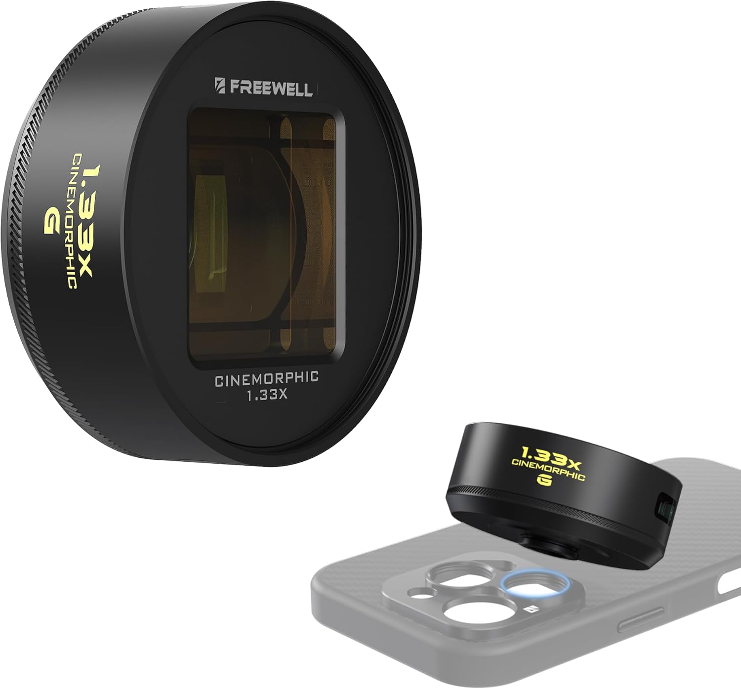 Freewell 1.33x Blue Anamorphic Lens for Cinematic Smartphone Shots