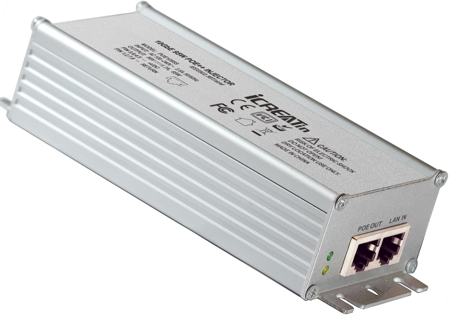 2.5G Gigabit POE++ Injector for High-Speed Power Supply Needs