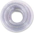 PVC Reinforced Tubing 1-1/4 in ID x 10 ft - Heavy Duty Clear Suction