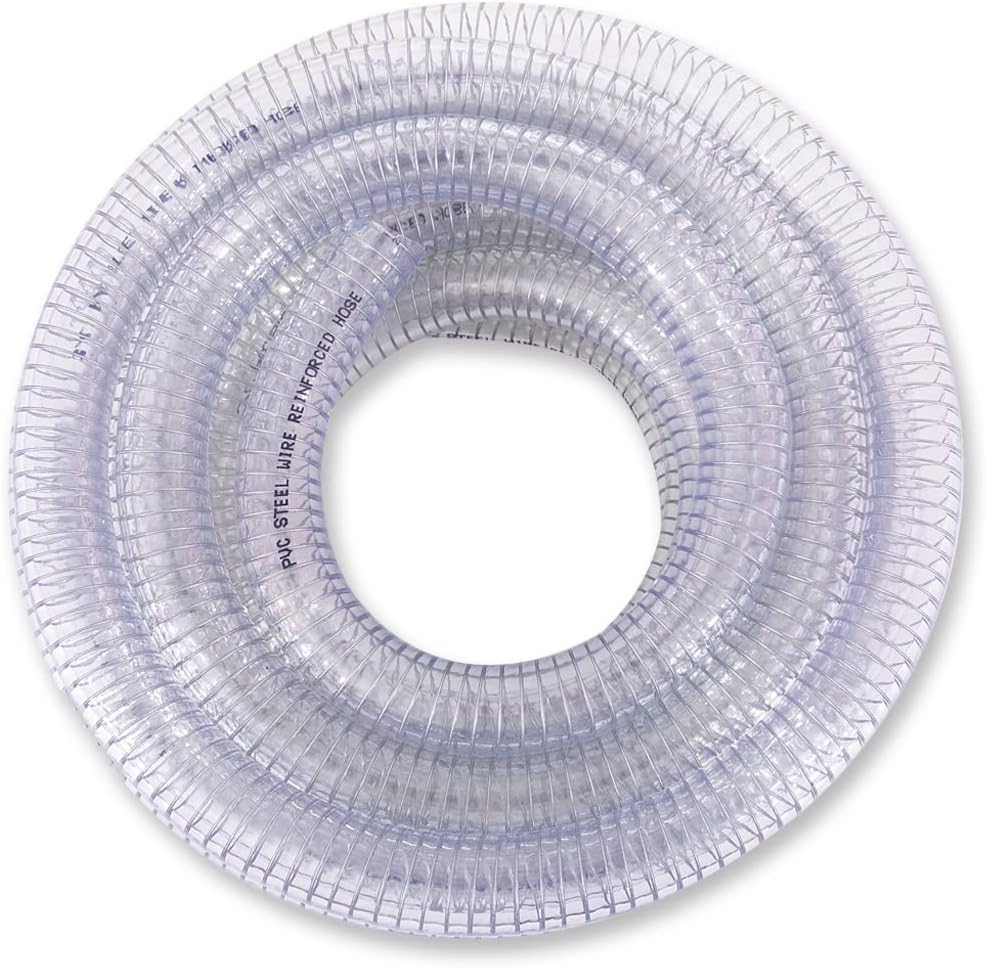 DAVCO 1-1/4in ID x 10 ft PVC Reinforced Tubing for High Pressure