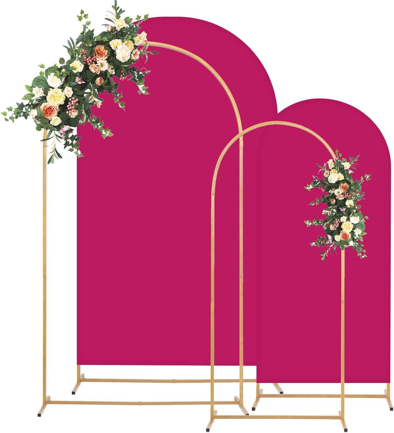 Metal Arch Backdrop Stand Set for Parties and Events
