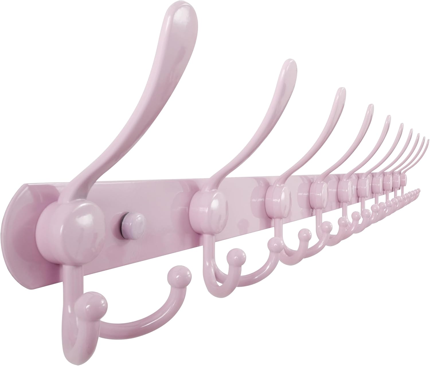 Dseap Coat Rack Wall Mount - Heavy Duty 10 Tri-Hooks for Coats