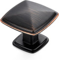 Oil-Rubbed Bronze Square Cabinet Knobs 30 Pack - Timeless Update