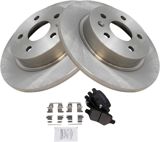 TRQ Rear Brake Pad & Rotor Kit for Buick Encore & Chevrolet Trax