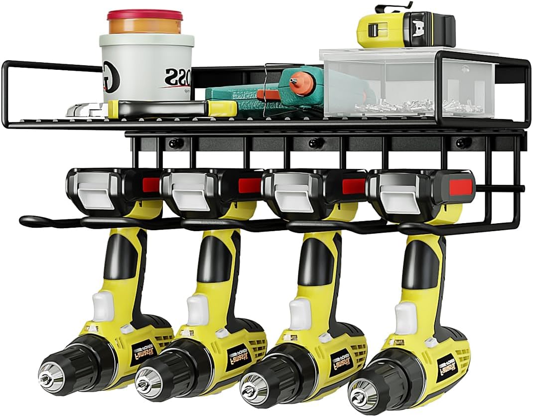 AZERPIAN 2-Layer Drill Rack - Organize with Ease!