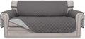 Oversized Loveseat Sofa Slipcover Gray/Light Gray - 54in Fit