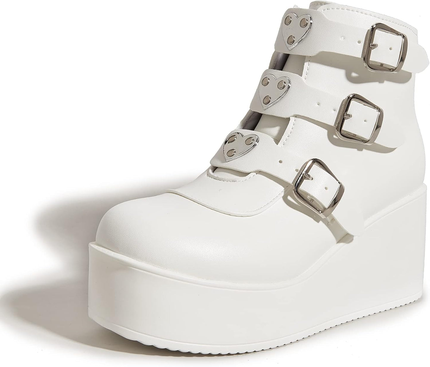 LUCKY STEP Women Platform Chunky Ankle Boots for Stylish Looks