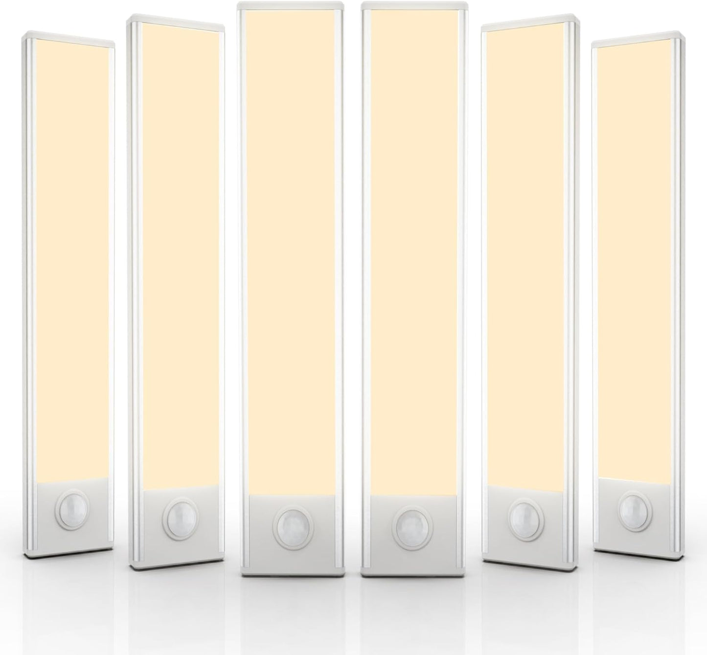 6 Pack Wireless Under Cabinet Lights with Motion Sensor Technology