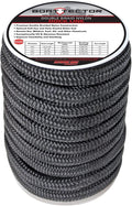 BoatTector Double Braid Nylon Dock Line 3/4in x 40ft - Durable Mooring