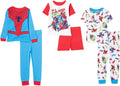 Marvel Boys' 6-piece Snug-fit Cotton Pajama Set - Soft, Cute Nightwear