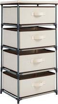 4-Tier Dresser for Bedroom - Narrow Freestanding Storage Organizer