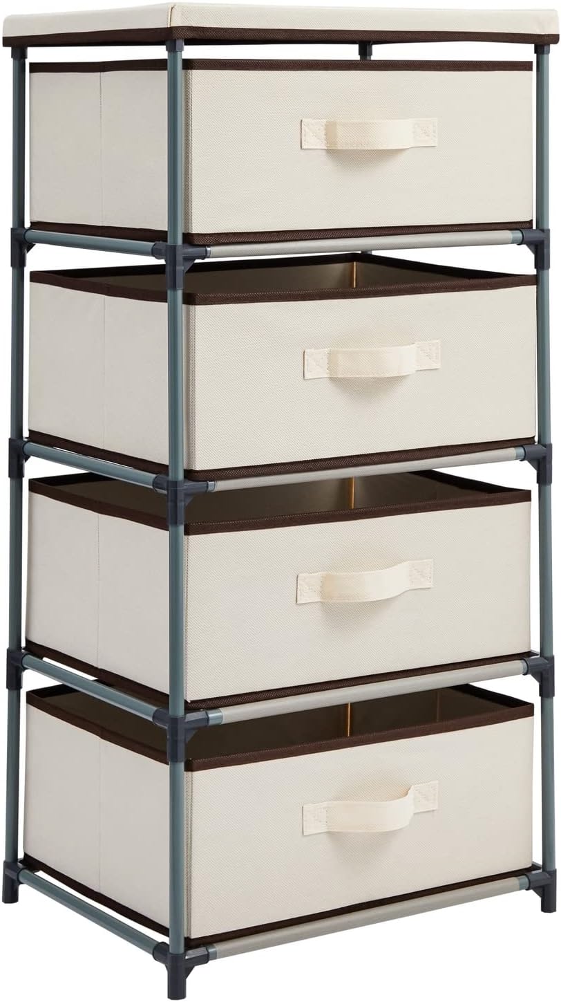 Juvale 4-Tier Dresser for Bedroom - Efficient Storage Solution