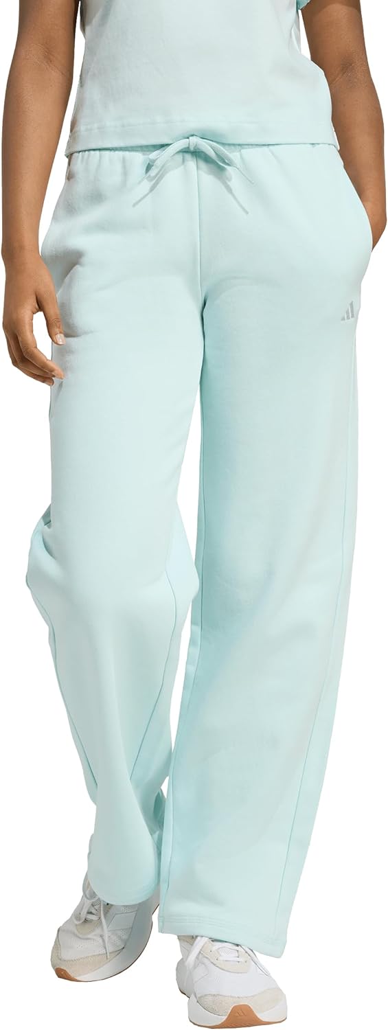 adidas Womens Essentials Cozy Open Hem Pants for Comfort
