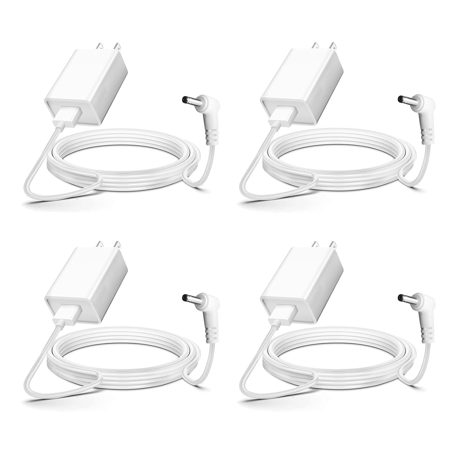 4-Pack Indoor/Outdoor Power Adapter Charger for Ring Cameras