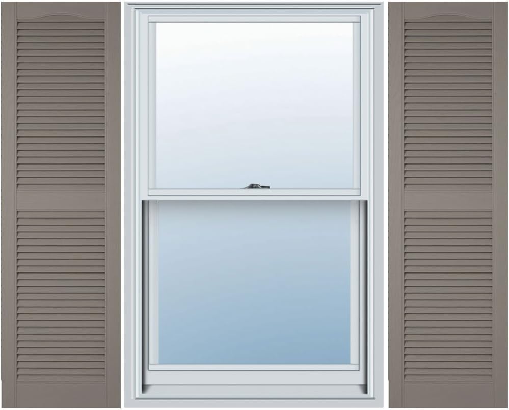 Ekena Millwork Vinyl Open Louver Shutters for Elegant Homes