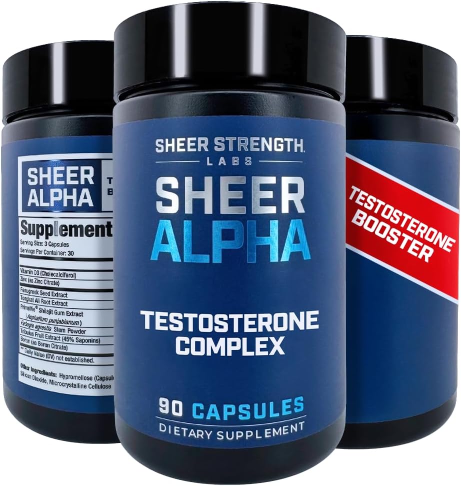 Sheer Strength Labs Testosterone Booster for Men - Premium Blend
