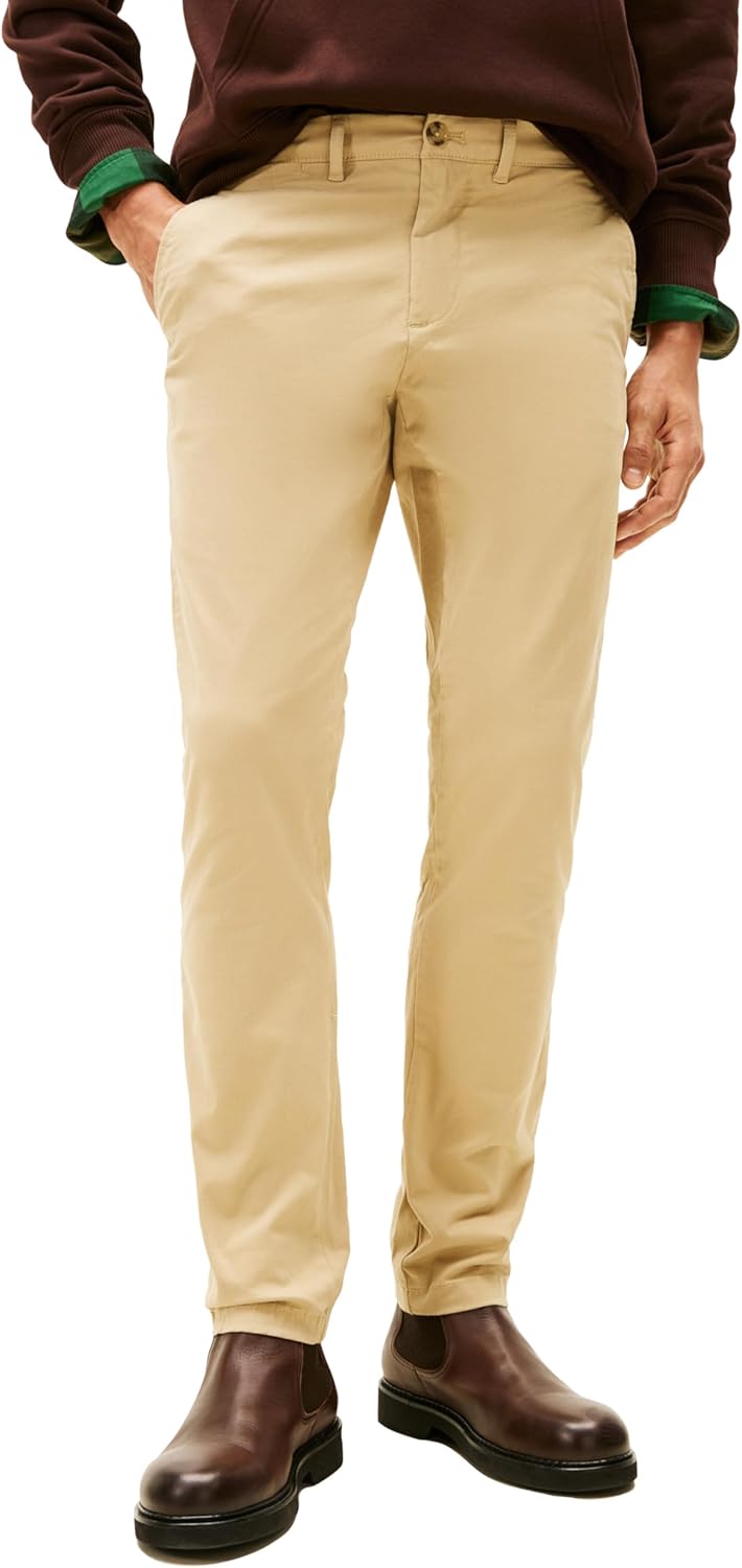 Tommy Hilfiger Men's Slim Fit Stretch Cotton Chino Pants