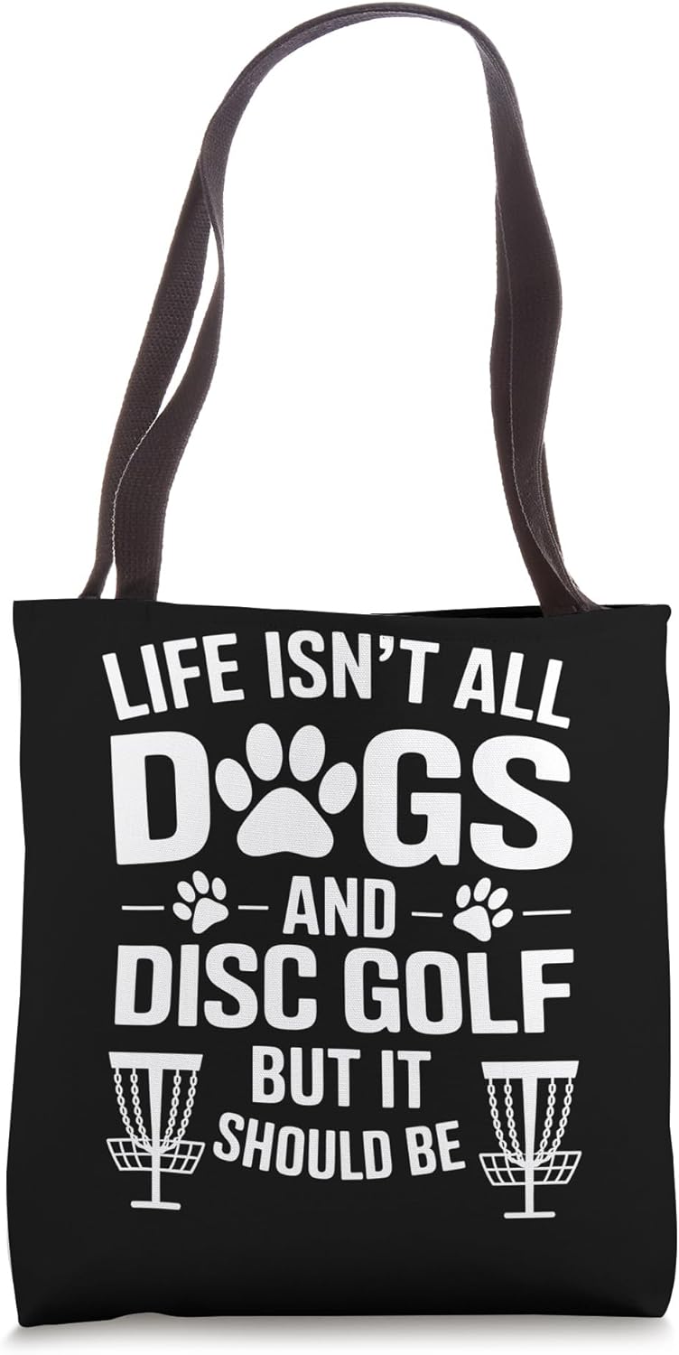 Disc Golf Dog Lover Tote Bag
