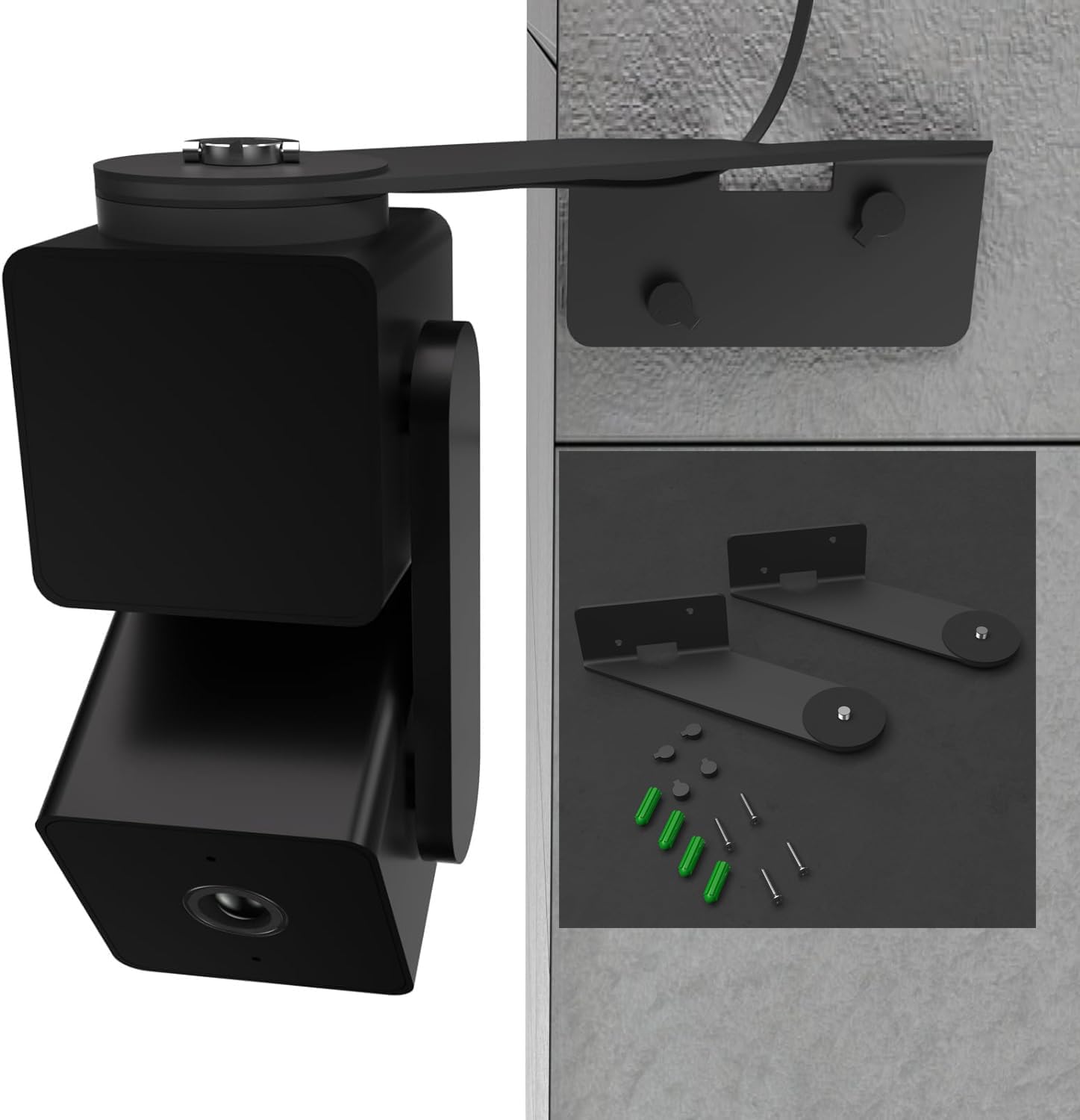 Zwolf Black Corner Bracket Boosts Wyze Pan V3 View
