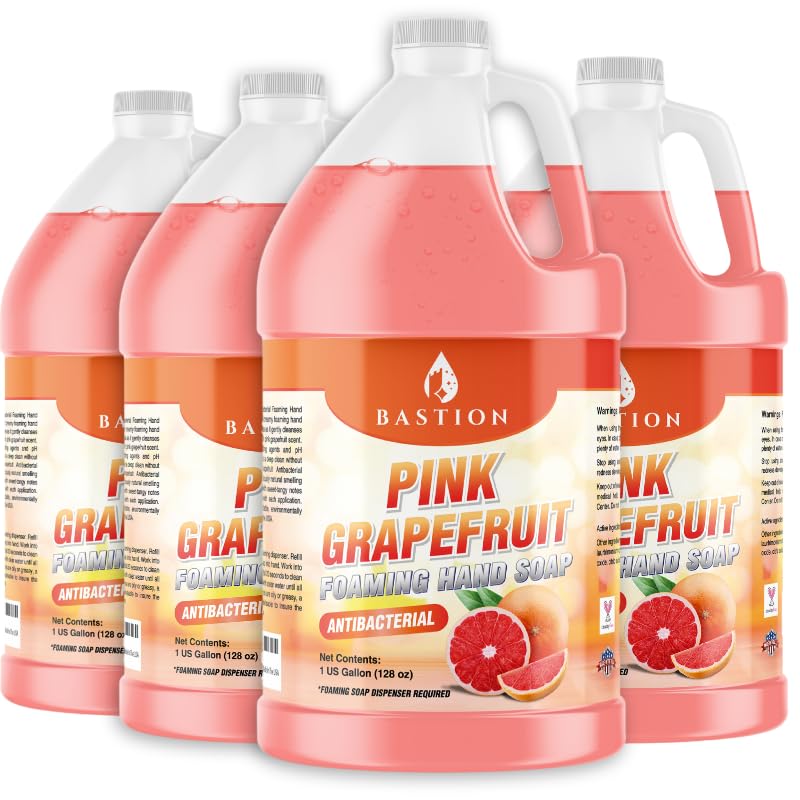 Bastion Pink Grapefruit Antibacterial Foaming Hand Soap Refill