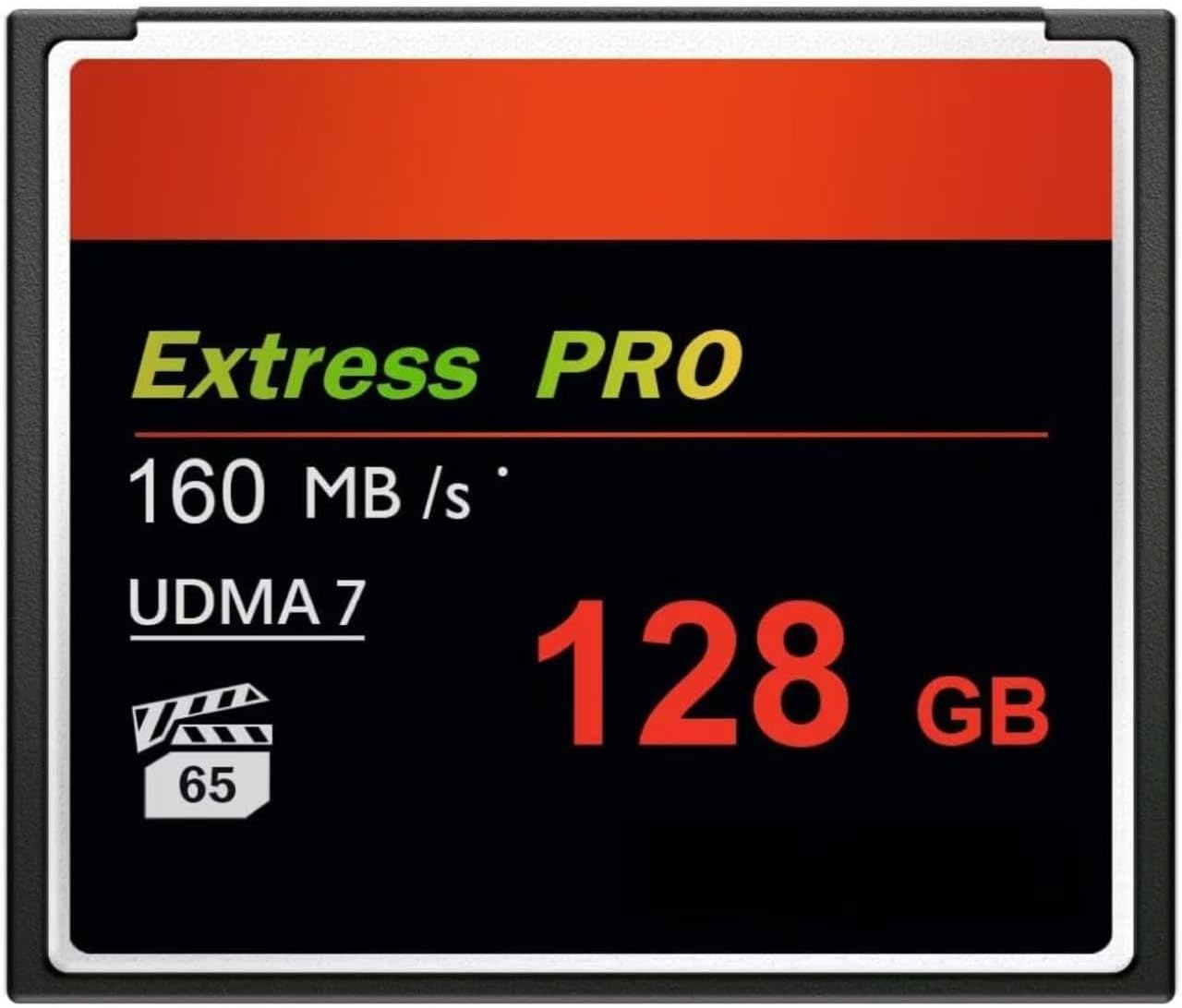CF128GB Memory Card UDMA Speed UpTo160MB/s for High-Quality Video