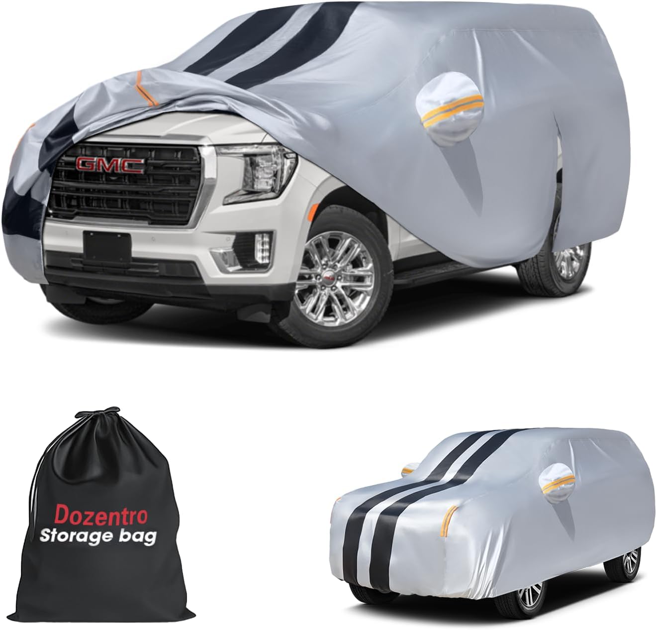 Large SUV Car Cover for GMC Yukon 100% Waterproof All Weather