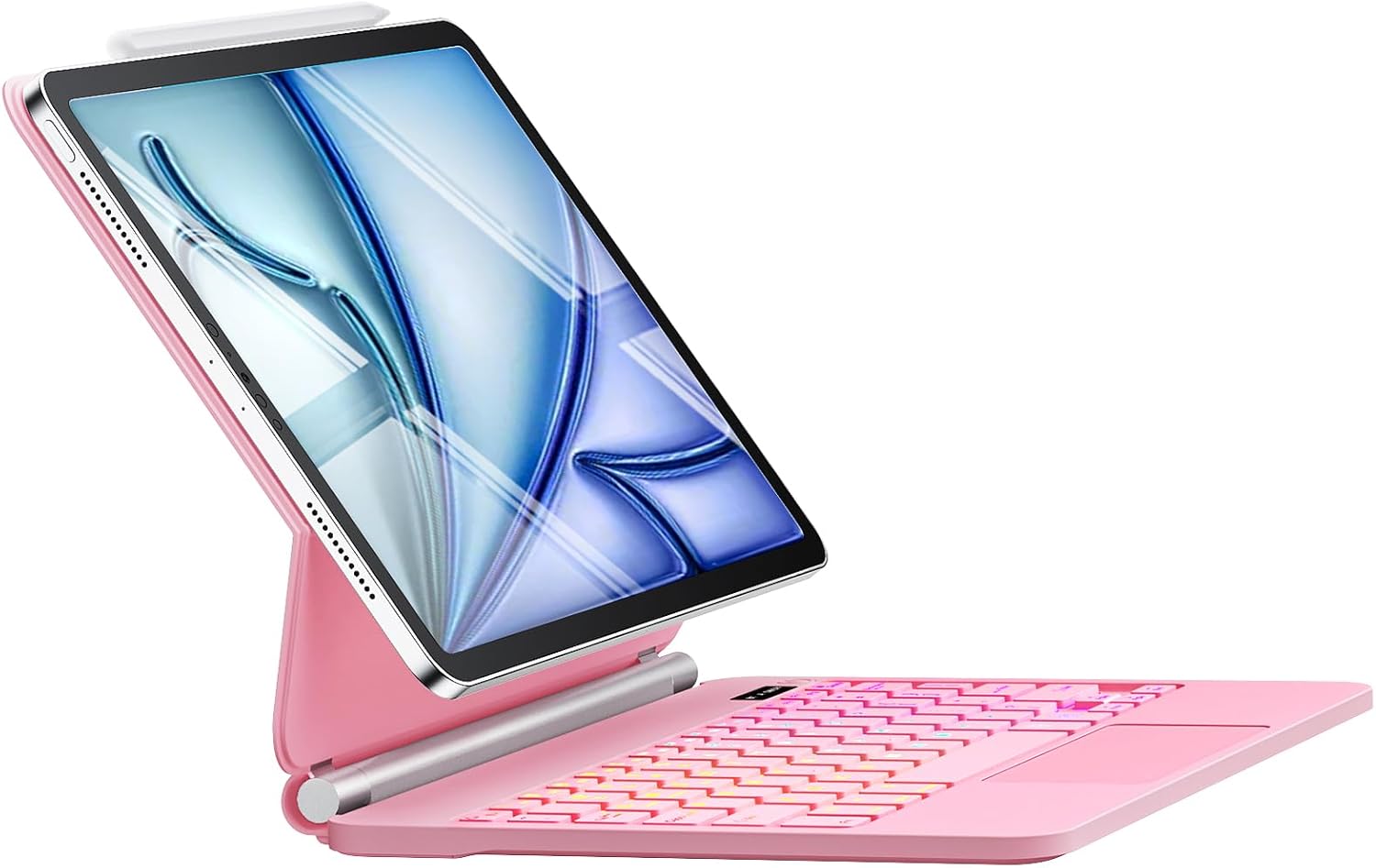 Backlit Magnetic Keyboard Case, Pink - iPad Air 11 & Pro 11 - 2024