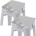 GUEGLSA Outdoor Bar Stool Cushions 14 Inch Waterproof Set of 2