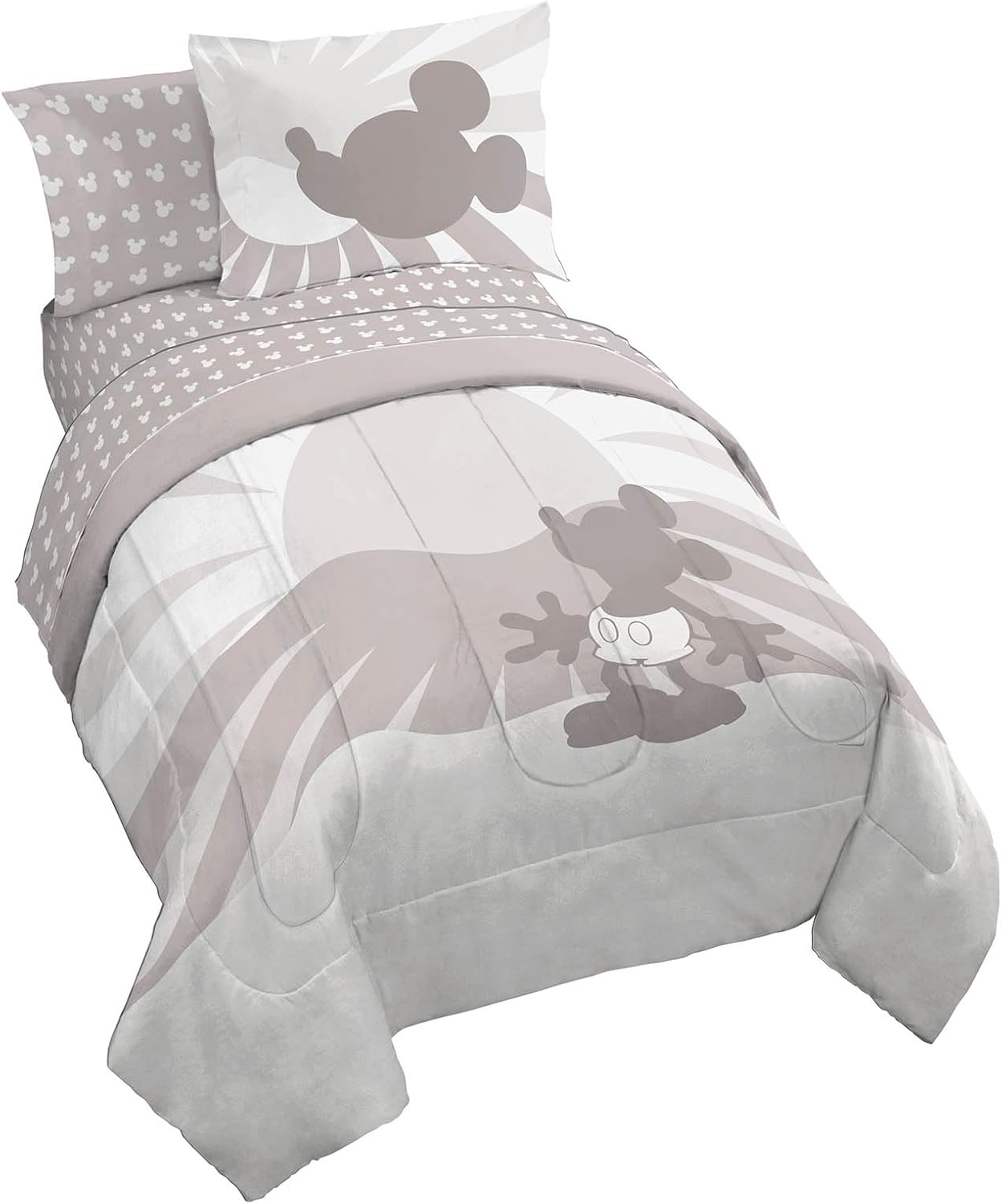 Disney Mickey Mouse Twin Size Comforter Set - 5 Piece Bedding