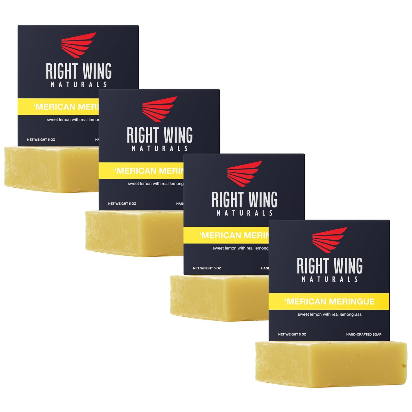 Right Wing Naturals Bar Soap Gift Set for Men - 4 Pack