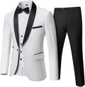 Men's Slim Fit 3-Piece Tuxedo Set with Bow Tie - Shawl Lapel