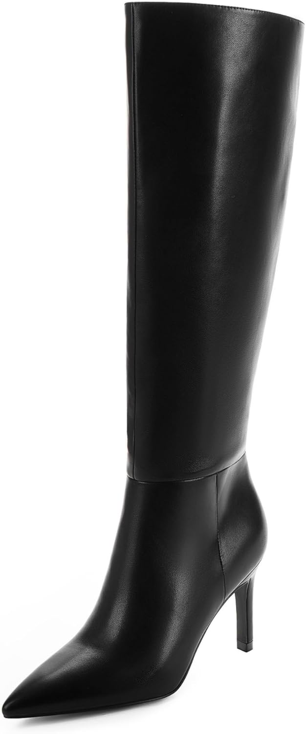 Knee High Boots Women Pointed Toe Stiletto High Heel Long Boots