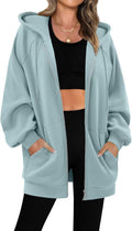 Women's Zip Up Hoodies Oversized Fleece Sweatshirt - Cozy Everyday