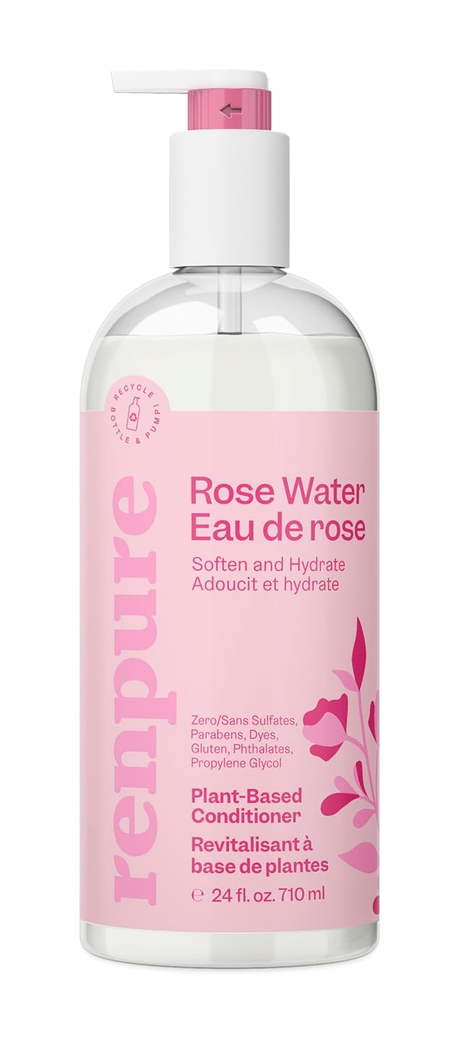 Renpure Rose Water Conditioner - Soothes Scalp, Hydrates Hair!