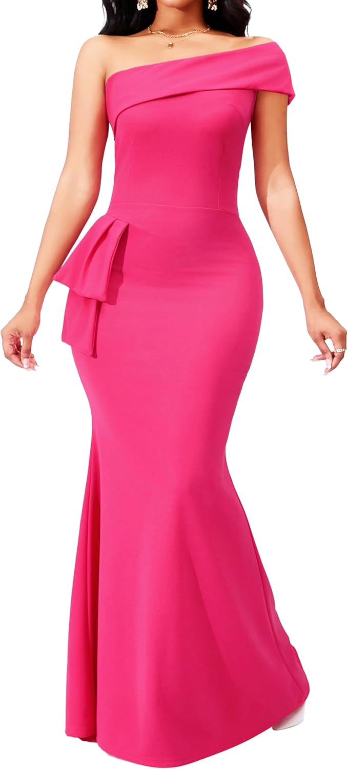 Elegant Off Shoulder Formal Dresses for Women Evening Party