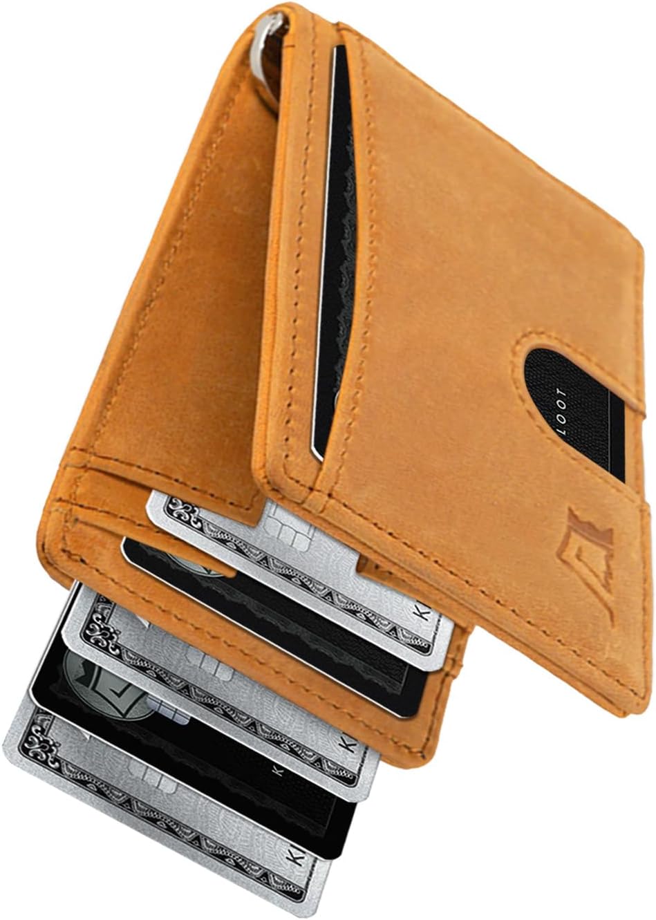 Kings Loot Money Clip Slim Minimalist Wallet for Men - RFID Safe