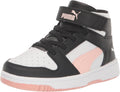 PUMA Boys' Rebound Layup Slip On Sneakers - Classic Basketball Style