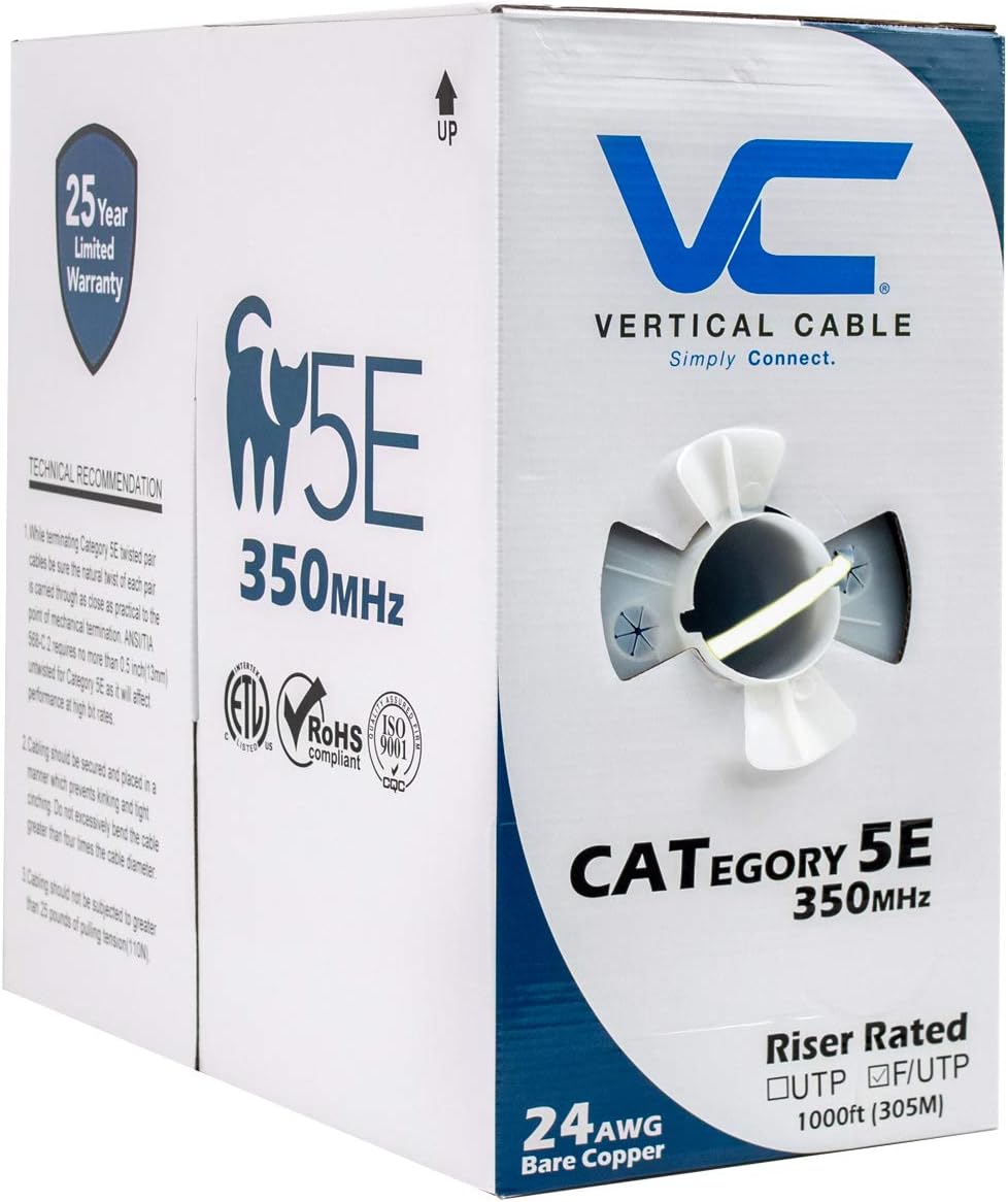 High-Speed Shielded Cat5e Ethernet Cable