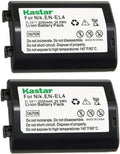 Kastar 2-Pack EN-EL4a Battery Replacement for Nikon - High Capacity